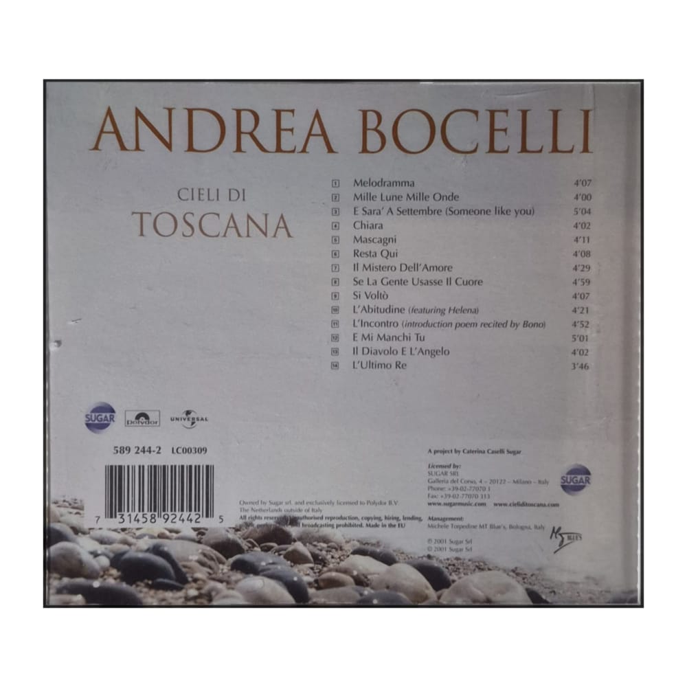 Andrea Bocelli: Cieli Di Toscana