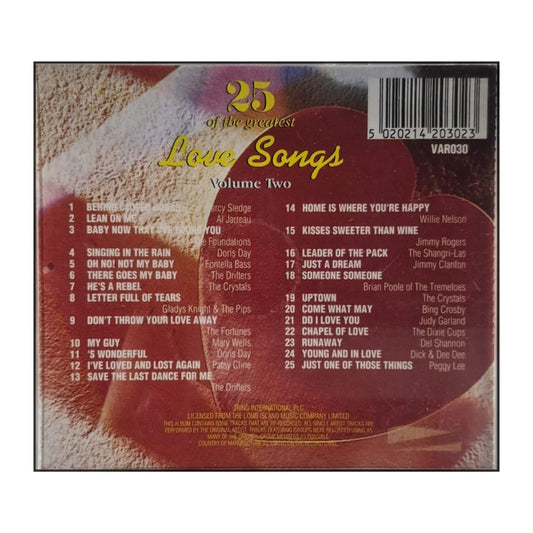 25 Of The Greatest Love Songs V2