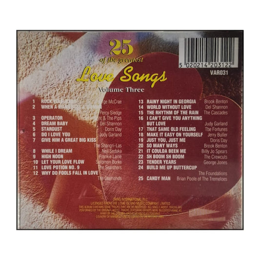 25 Of The Greatest Love Songs V3