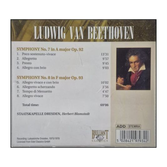 Ludwig Van Beethoven: Symphonies 7&8