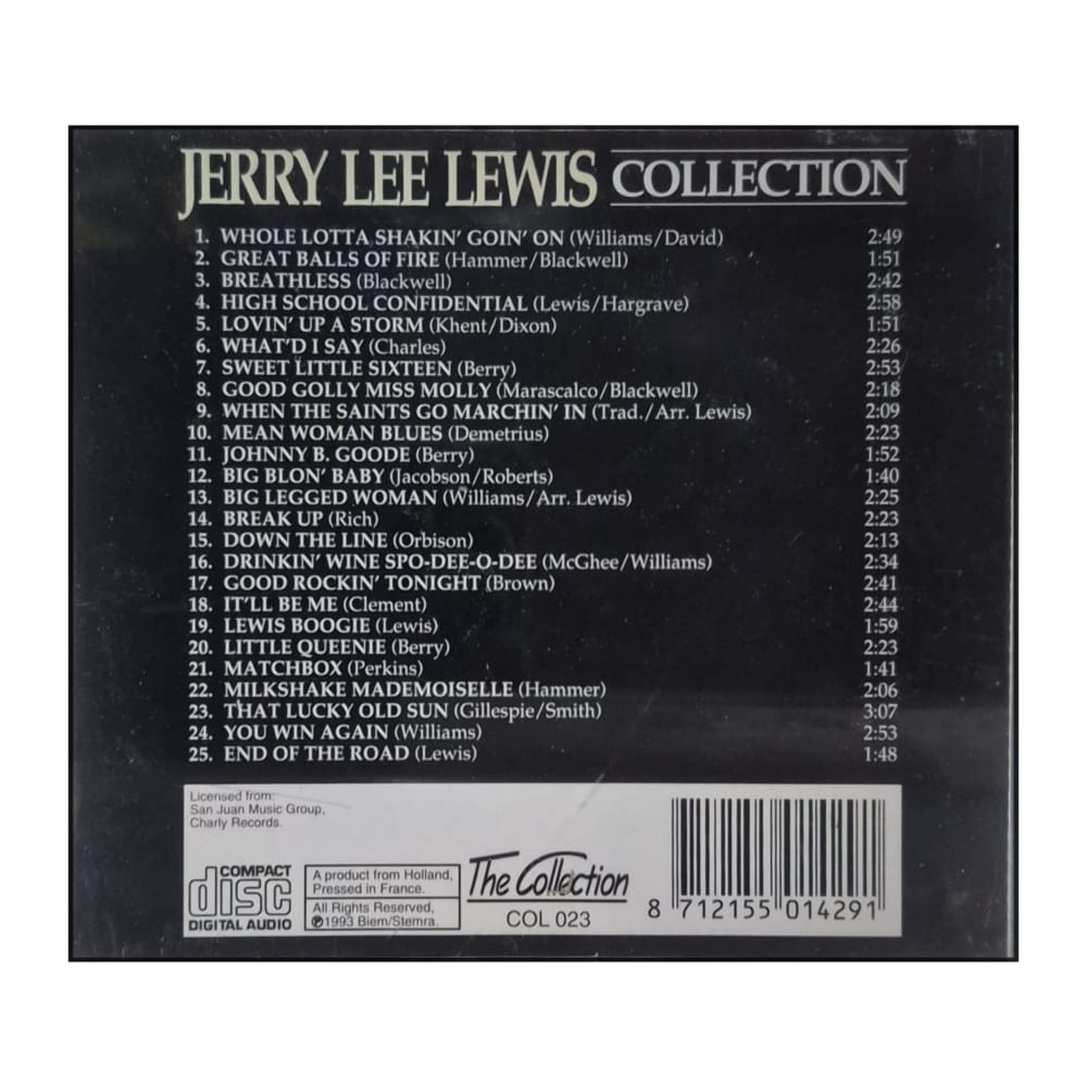 Jerry Lee Lewis: Collection 25 Songs