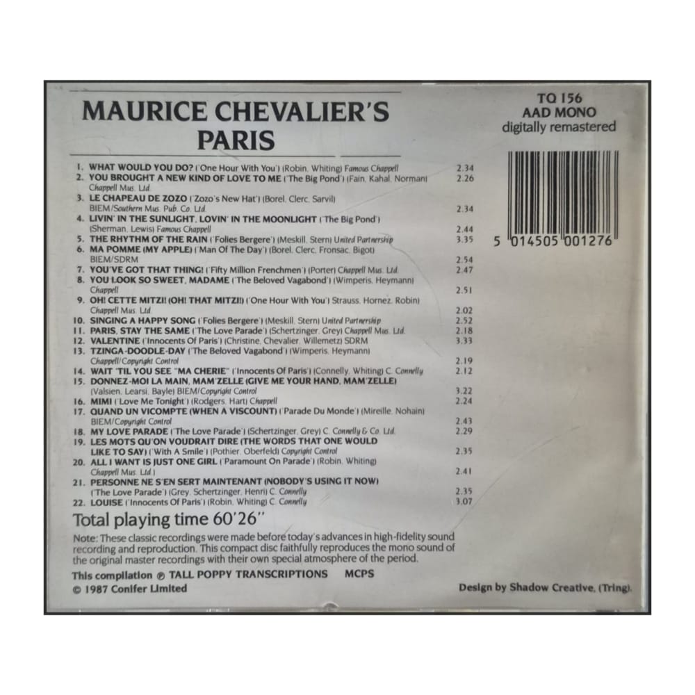 Maurice Chevalier: Maurice Chevalier'S Paris