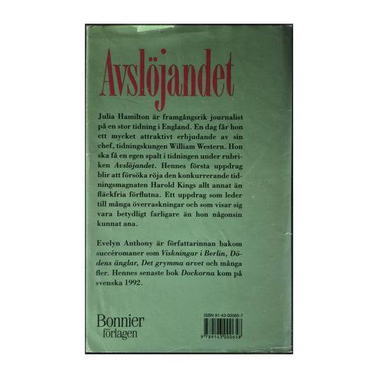 Evelyn Anthony: Avslöjandet