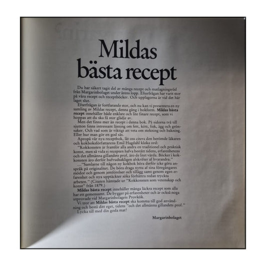 Milda: Mildas Bästa Recept