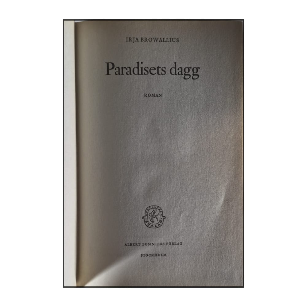 Irja Browallius: Paradisets Dagg