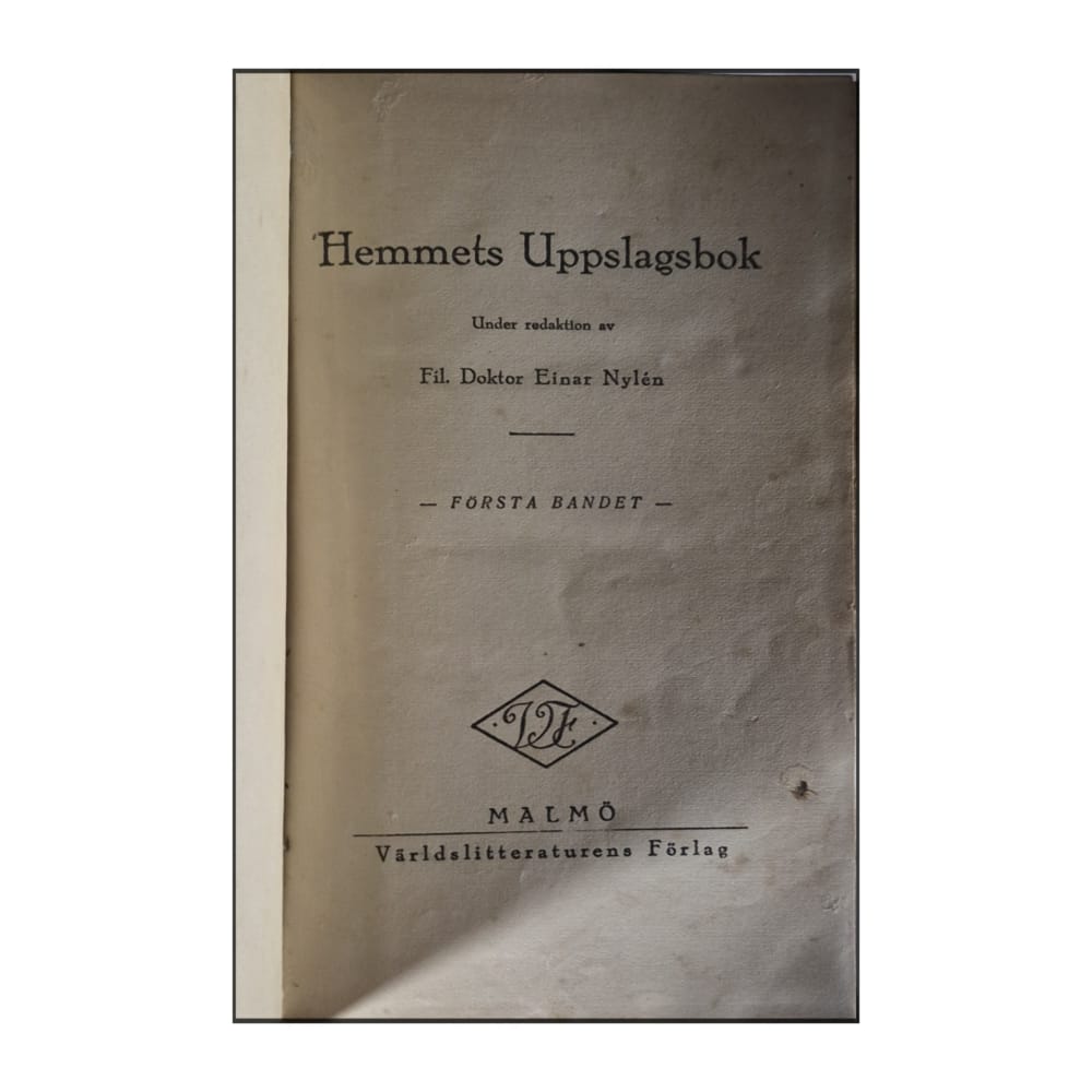 Einar Nylén: Hemmets Uppslagsbok 1