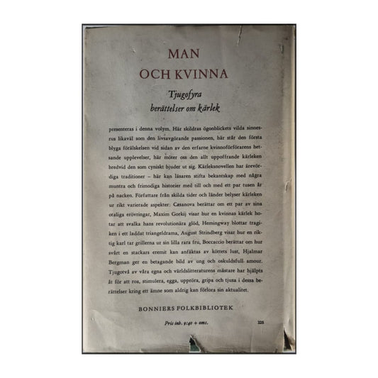 Man Och Kvinna: Tjugofyra Berättelser Om Kärlek