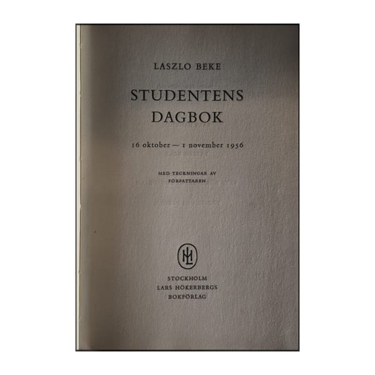 Laszlo Beke: Studentens Dagbok