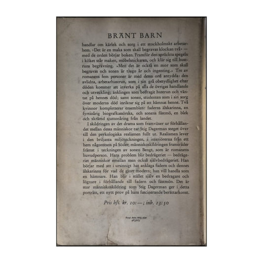 Stig Dagerman: Bränt Barn