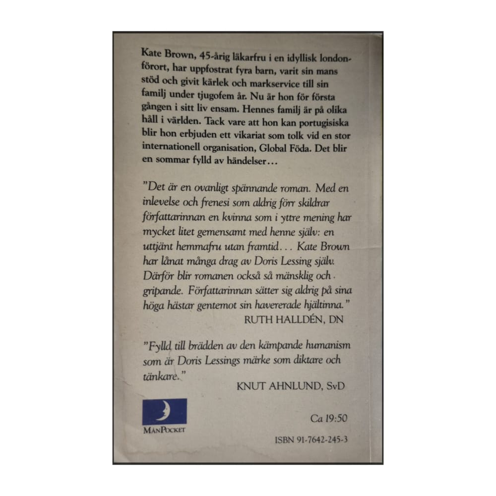 Doris Lessing: Sommaren Före Mörkret