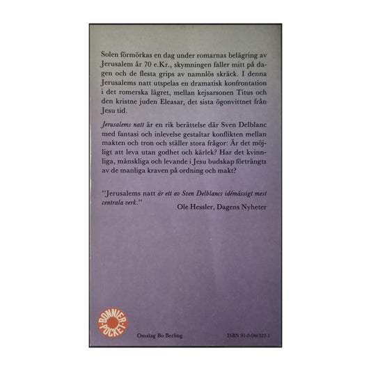 Sven Delblanc: Jerusalems Natt