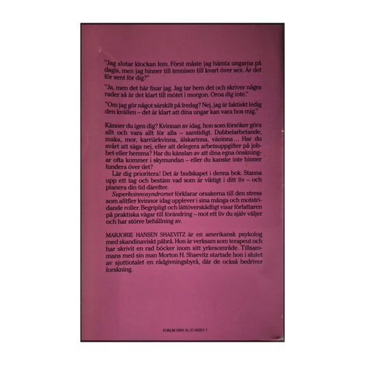 Marjorie Hansen Shaevitz: Superkvinnosyndromet