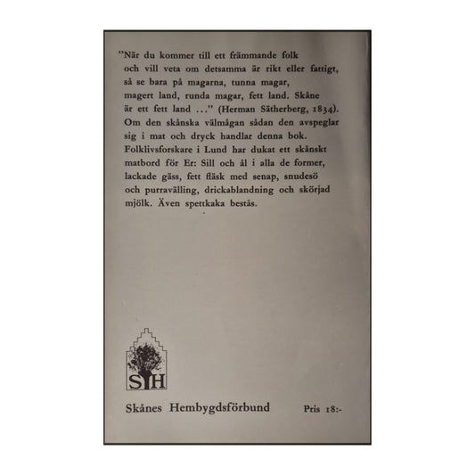Skånska Matvanor