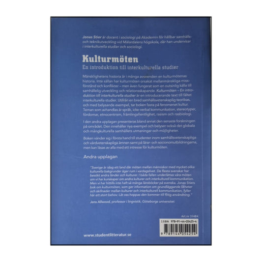 Jonas Stier: Kulturmöten En Introduktion Till Interkulturella Studier