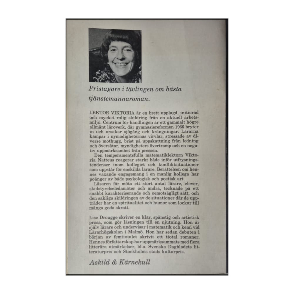 Lise Drougge: Lektor Viktoria
