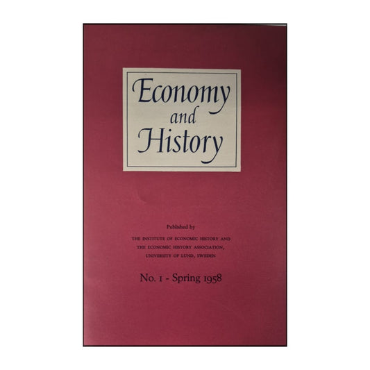 Economy And History 1958 No 1