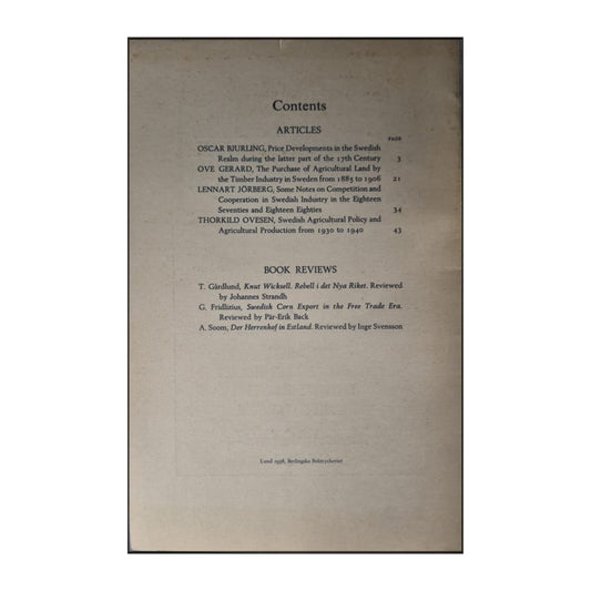 Economy And History 1958 No 1