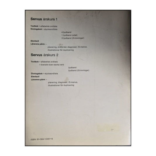 Servus: Textbok 1