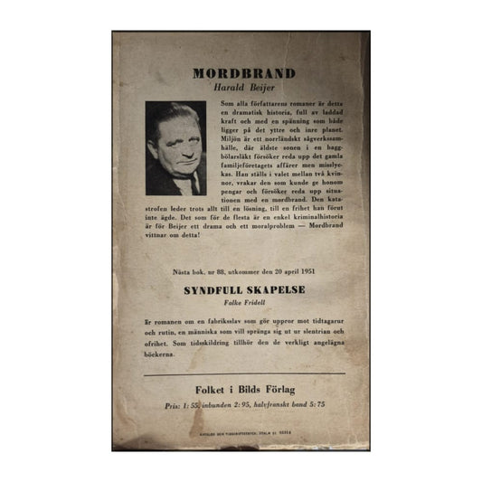 Harald Beijer: Mordbrand