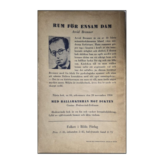 Arvid Brenner: Rum För Ensam Dam