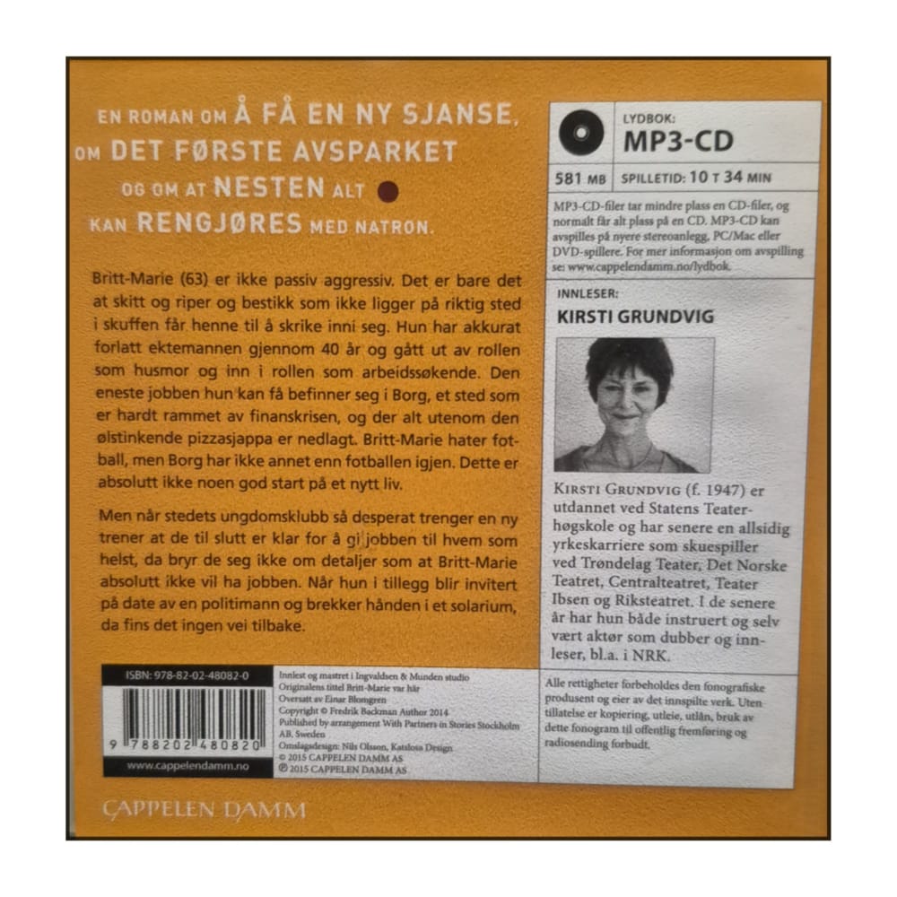 Fredrik Backman: Britt-Marie Var Her