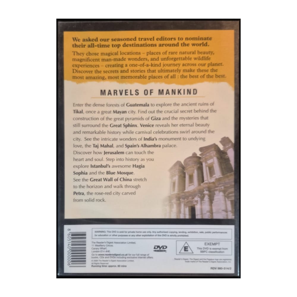 Reader'S Digest: Must See Places Of The World – Marvels Of Mankind
