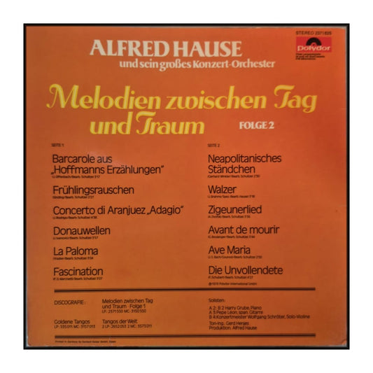Alfred Hause Und Sein Großes Knzert--Ochester:: Mlodien Zischen Tg Ud Taum V