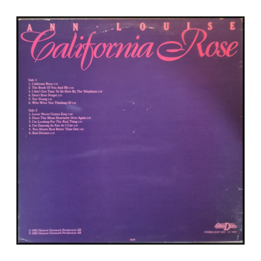 Ann-Louise Hanson: California Rose