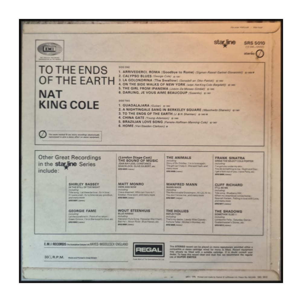 Nat King Cole: To The Ends Of The Earth
