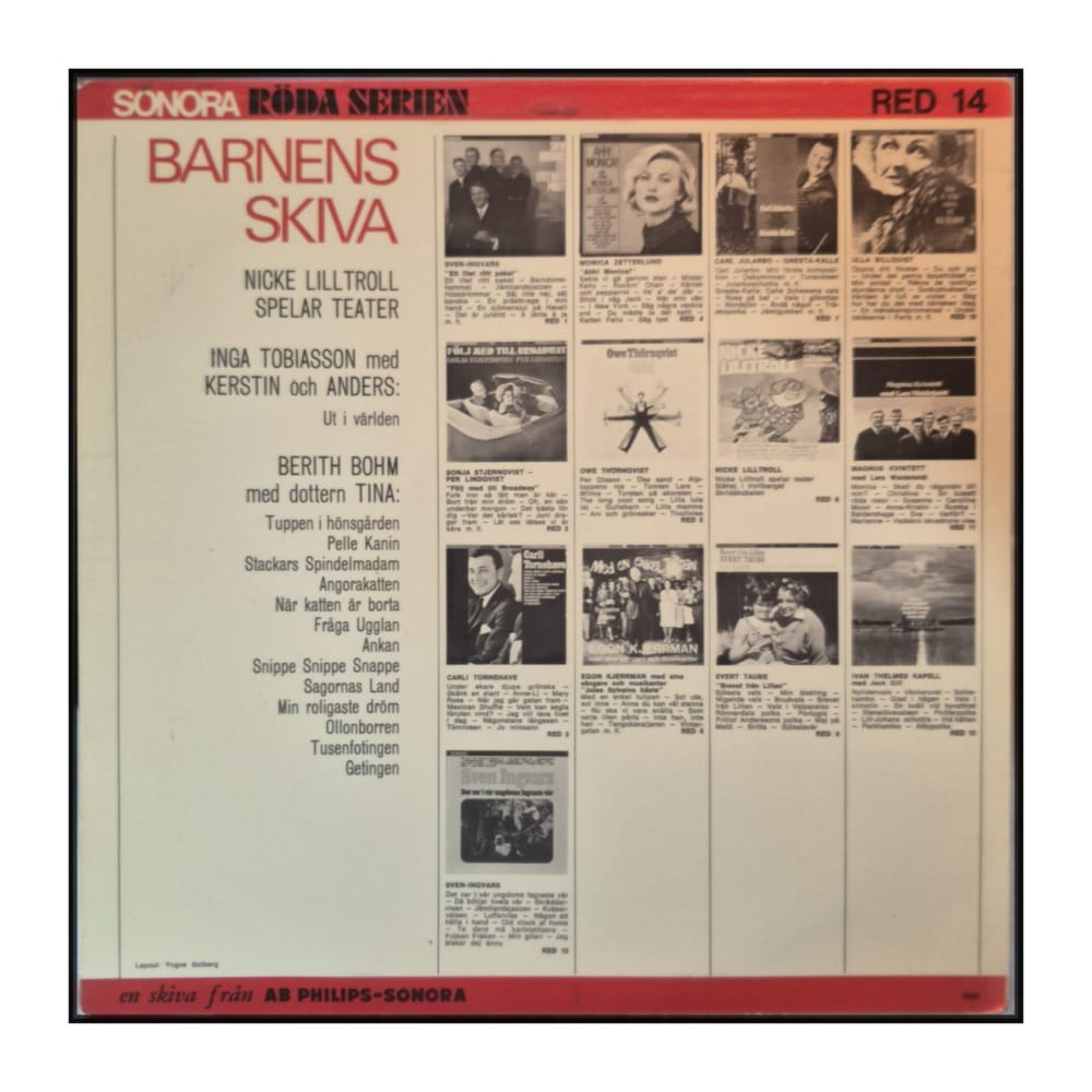Nicke Lilltroll & Inga Tobiasson & Berith Bohm: Barnens Skiva