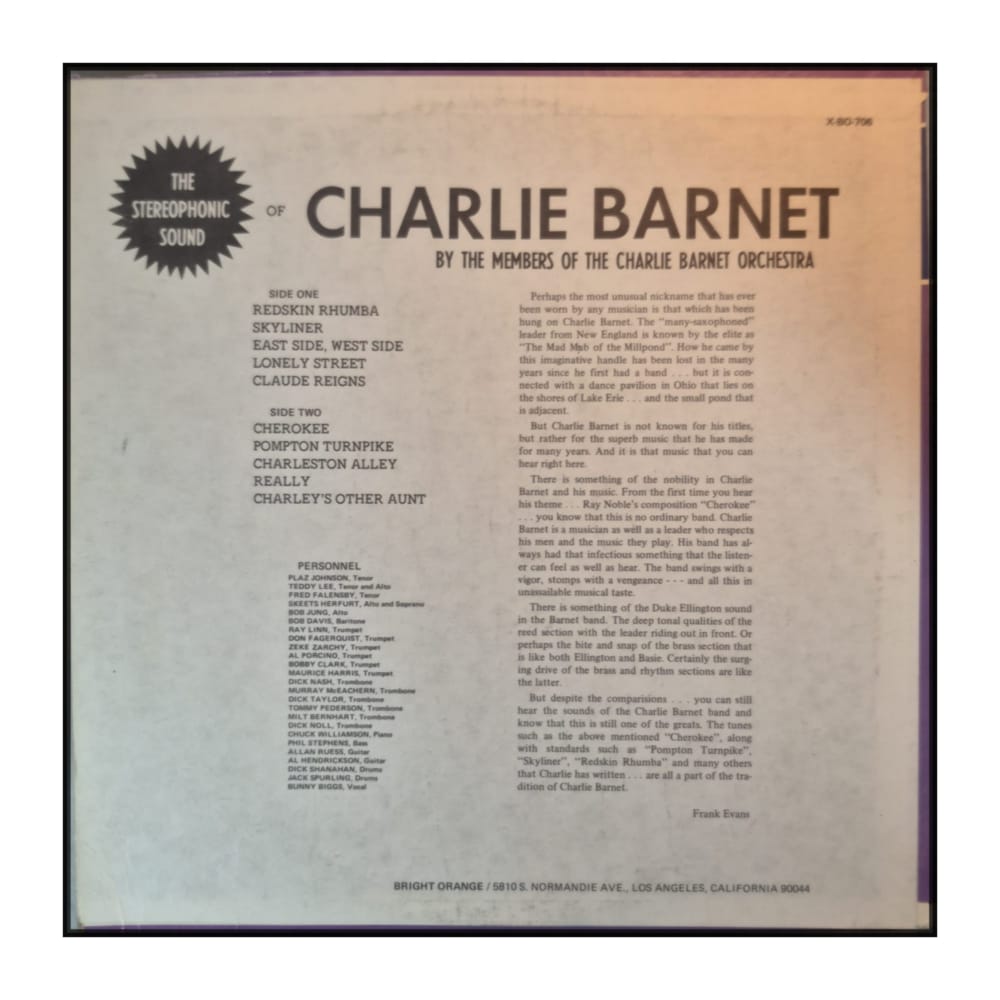 Charlie Barnet: The Stereophonic Sound Of Charlie Barnet