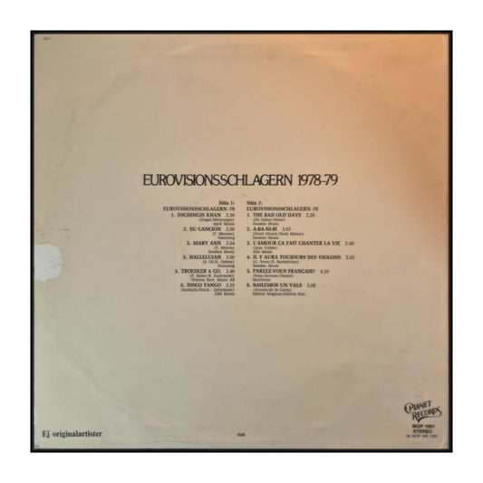 Eurovisionsschlagern 1978-1979