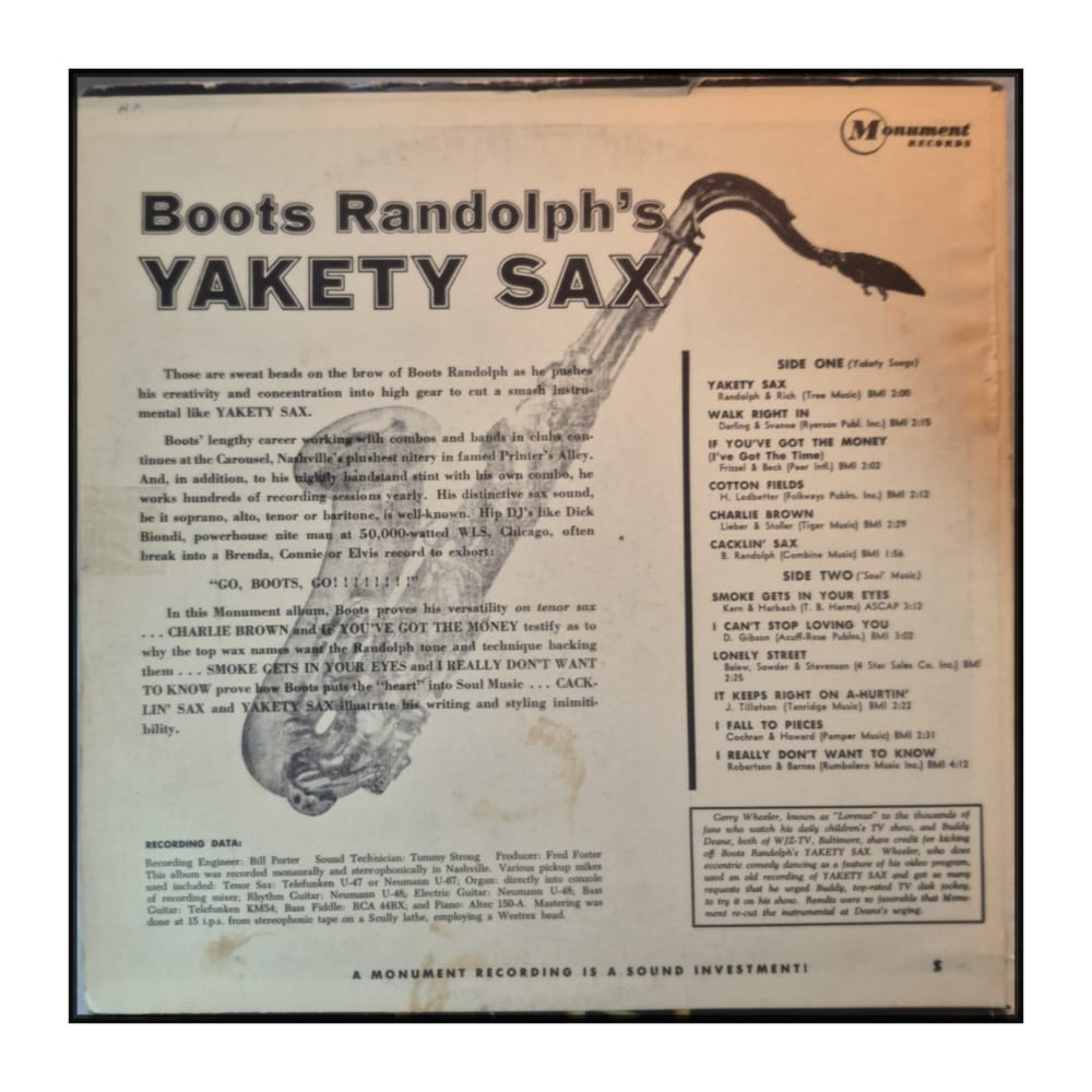 Boots Randolph: Yakety Sax