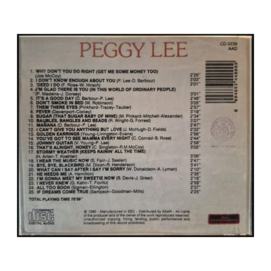 Peggy Lee: Why Don'T You Do Right