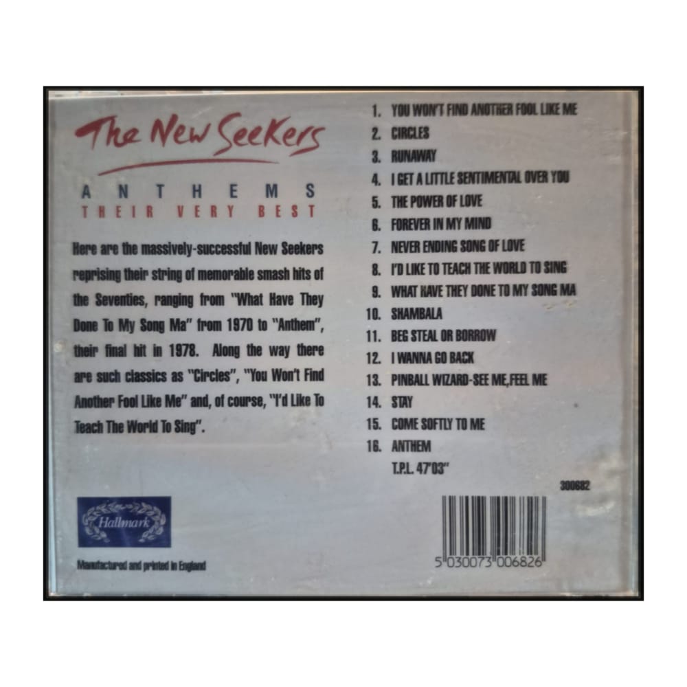The New Seekers: Anthems - Their Very Best