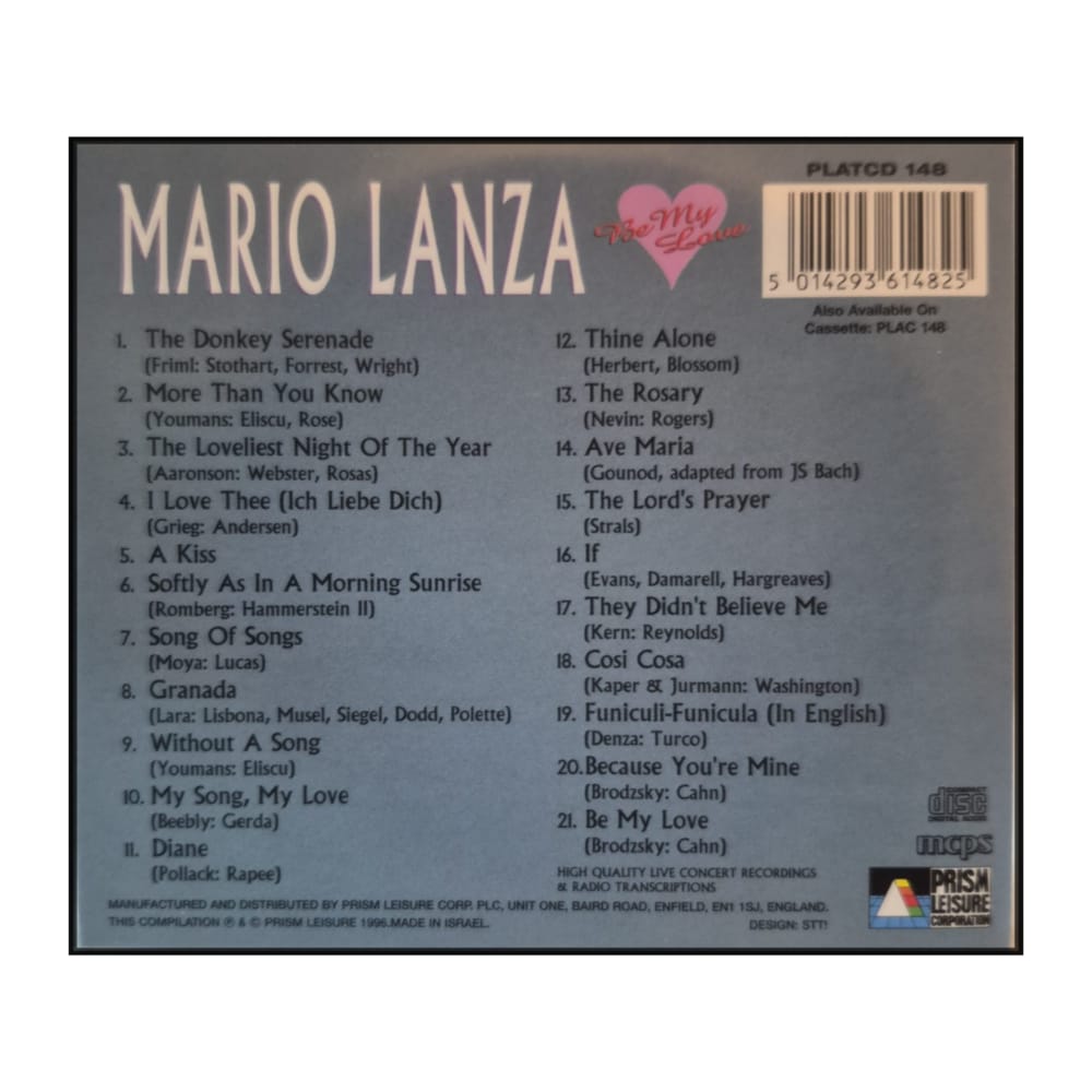 Mario Lanza: Be My Love
