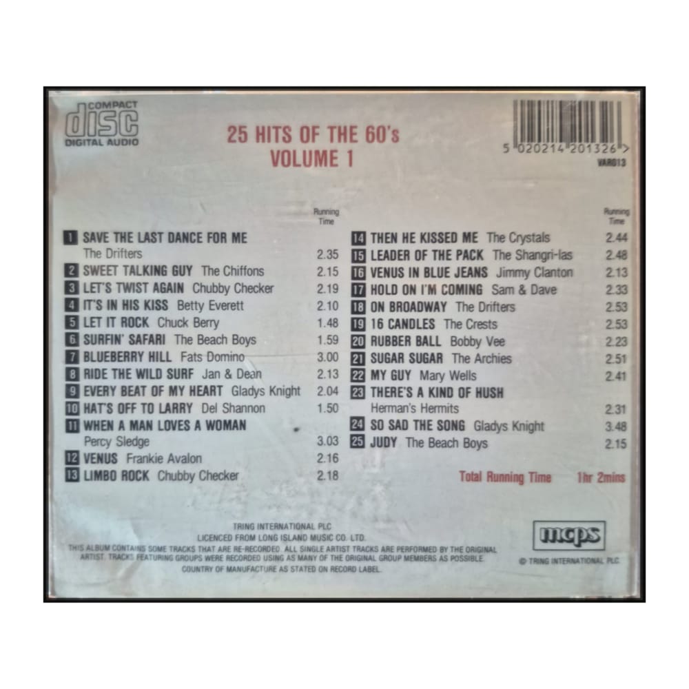 25 Hits Of The 1960S V1