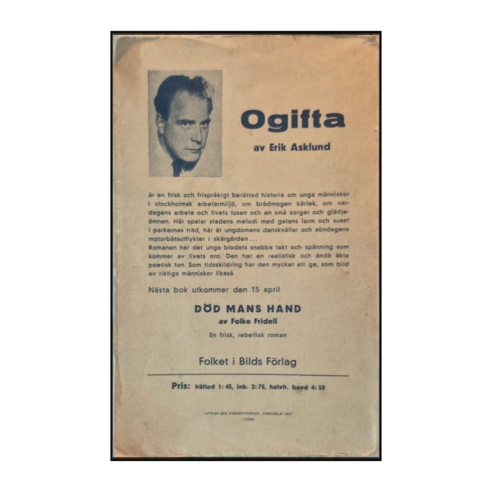 Erik Asklund: Ogifta