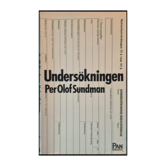 Per Olof Sundman: Undersökningen