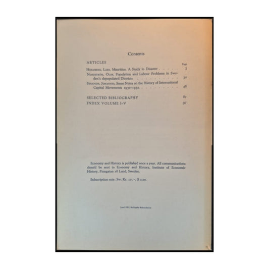 Economy And History1962 V5