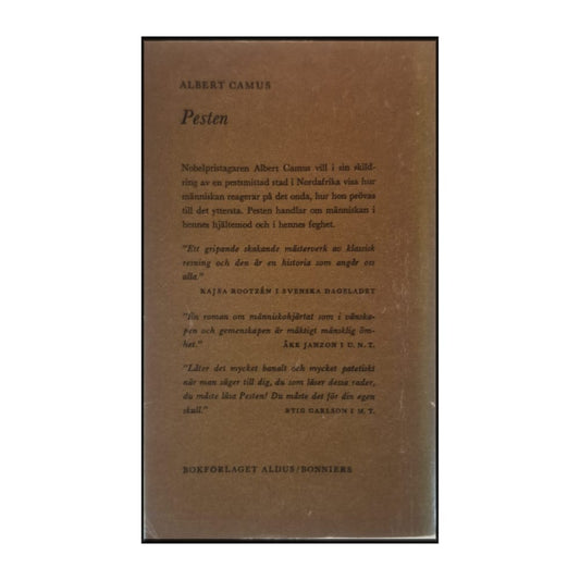 Albert Camus: Pesten