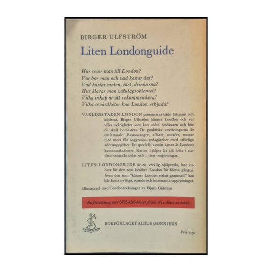 Birger Ulfström: Liten Londonguide