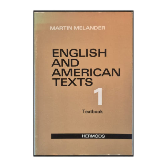 Martin Melander: English And American Texts 1