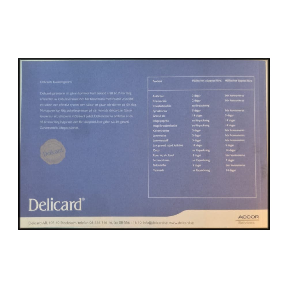 Delicard: Till bords med Delicard