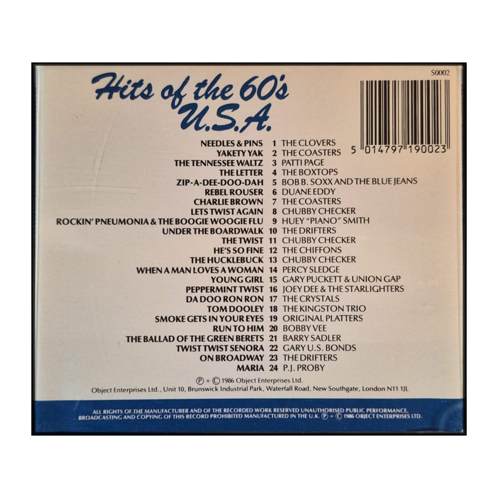 Hits Of The 1960S U.S.A.
