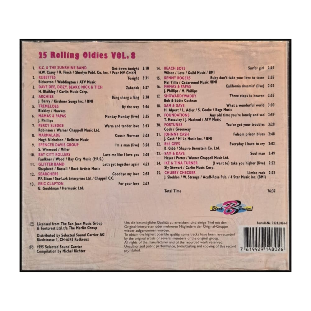 25 Rolling Oldies V8