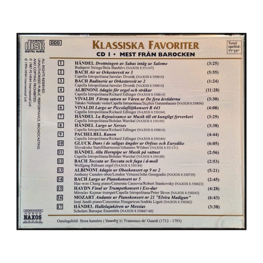 Naxos Klassiska Favoriter Disc-1 Mest Från Barocken
