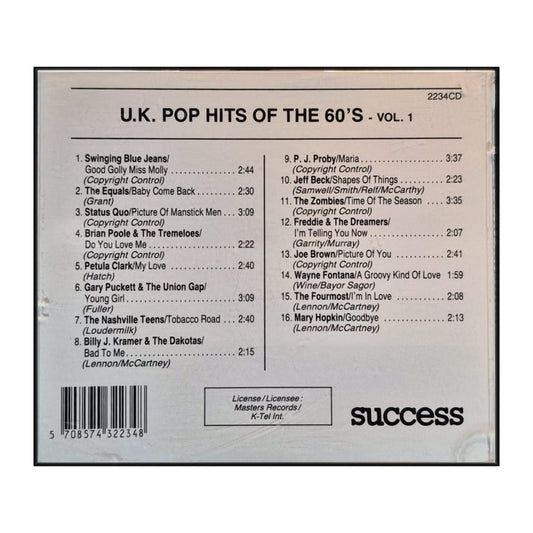 Uk Pop Hits Of The 1960S V2