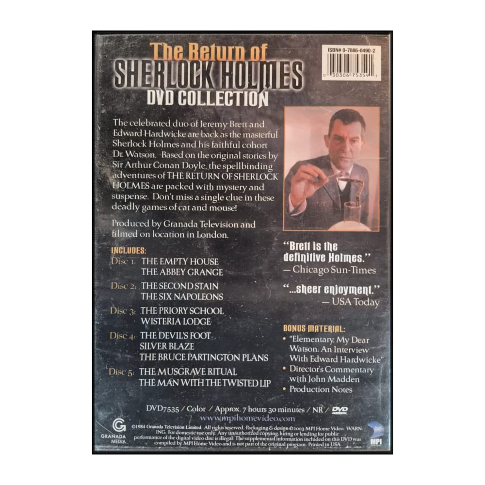 Sherlock Holmes: The Return Of