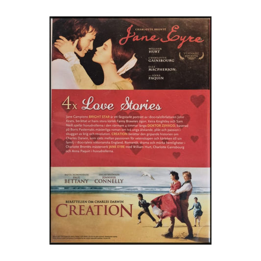 Doktor Zjivago + Bright Star + Jane Eyre + Creation